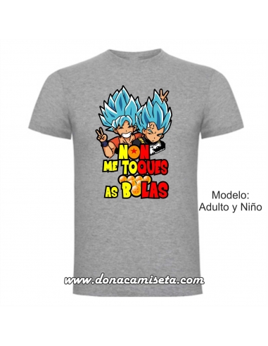 Camiseta Non me toques as bolas Goku