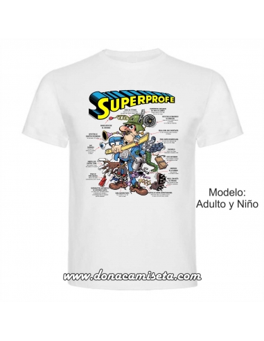 Camiseta SuperProfe comic