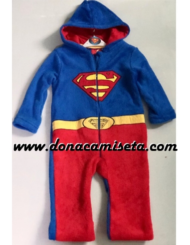 Pelele Body Bebé SUPERMAN con capucha...