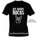 Camiseta MC My Daddy Rocks