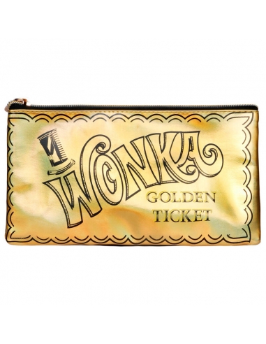 Portatodo neceser Wonka Tiket dorado...