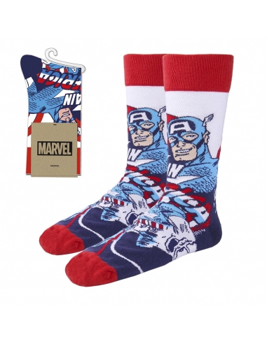 Calcetines Capitan América Logo cara