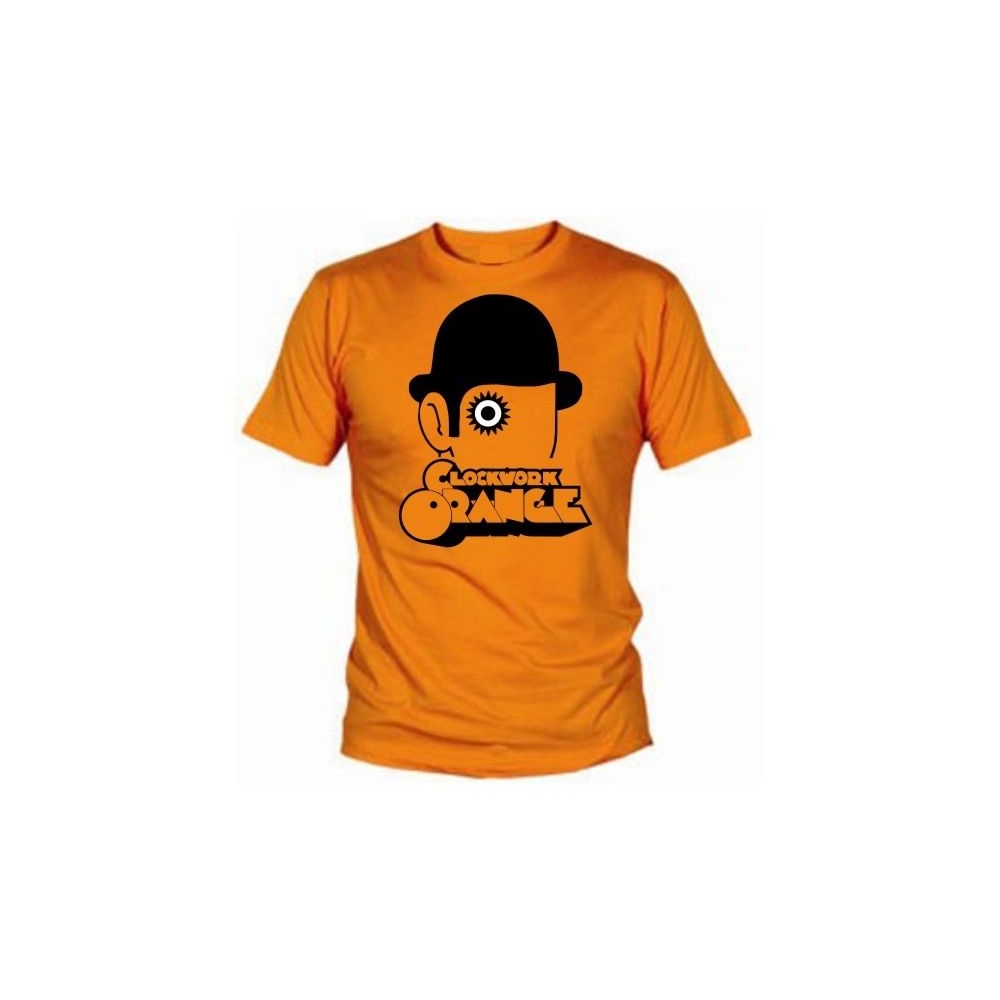 Camiseta MC Unisex Naranja Mecanica Ojo