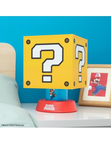 Lámpara Súper Mario Question Icono 3D...