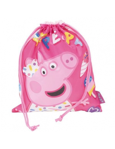 Bolsa merienda Peppa Pig saco 26X22 cm