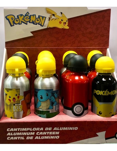 Botella Pokémon Pikachu Charmander...