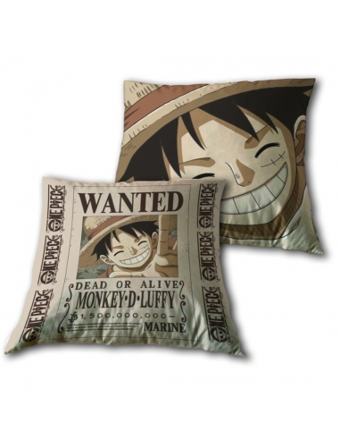 Cojín One Piece Wanted Luffy