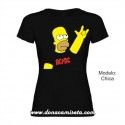 Camiseta  Homer ACDC