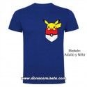 Camiseta Pikachu bolsillo