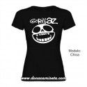 Camiseta Gorillaz logo cara