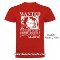 Camiseta Wanted Luffy