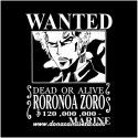 Camiseta Wanted Zoro