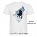 Camiseta Jon Snow lobo