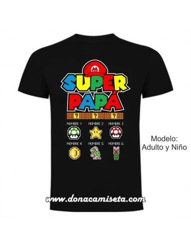 Camiseta Super Papá Mario (...