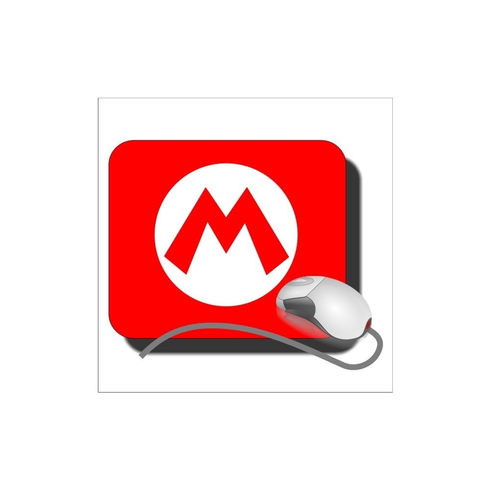 Alfombrilla Ratón Super Mario Logo M