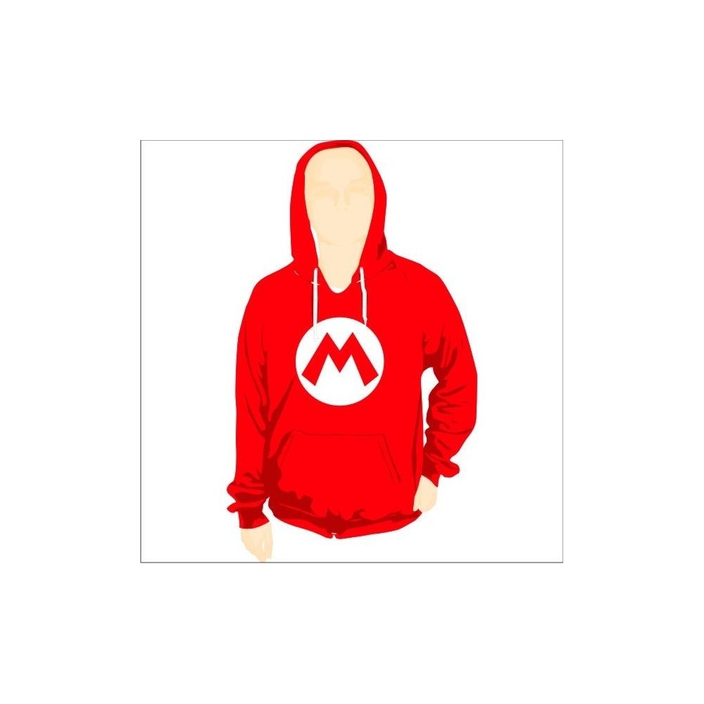 Sudadera Capucha Super Mario Logo M