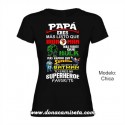 Camiseta Papá Superheroe Favorito colores