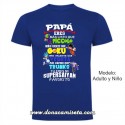 Camiseta Papá Supersaiyan Favorito colores