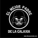 Camiseta MC Darth Vader Mejor padre Galaxia