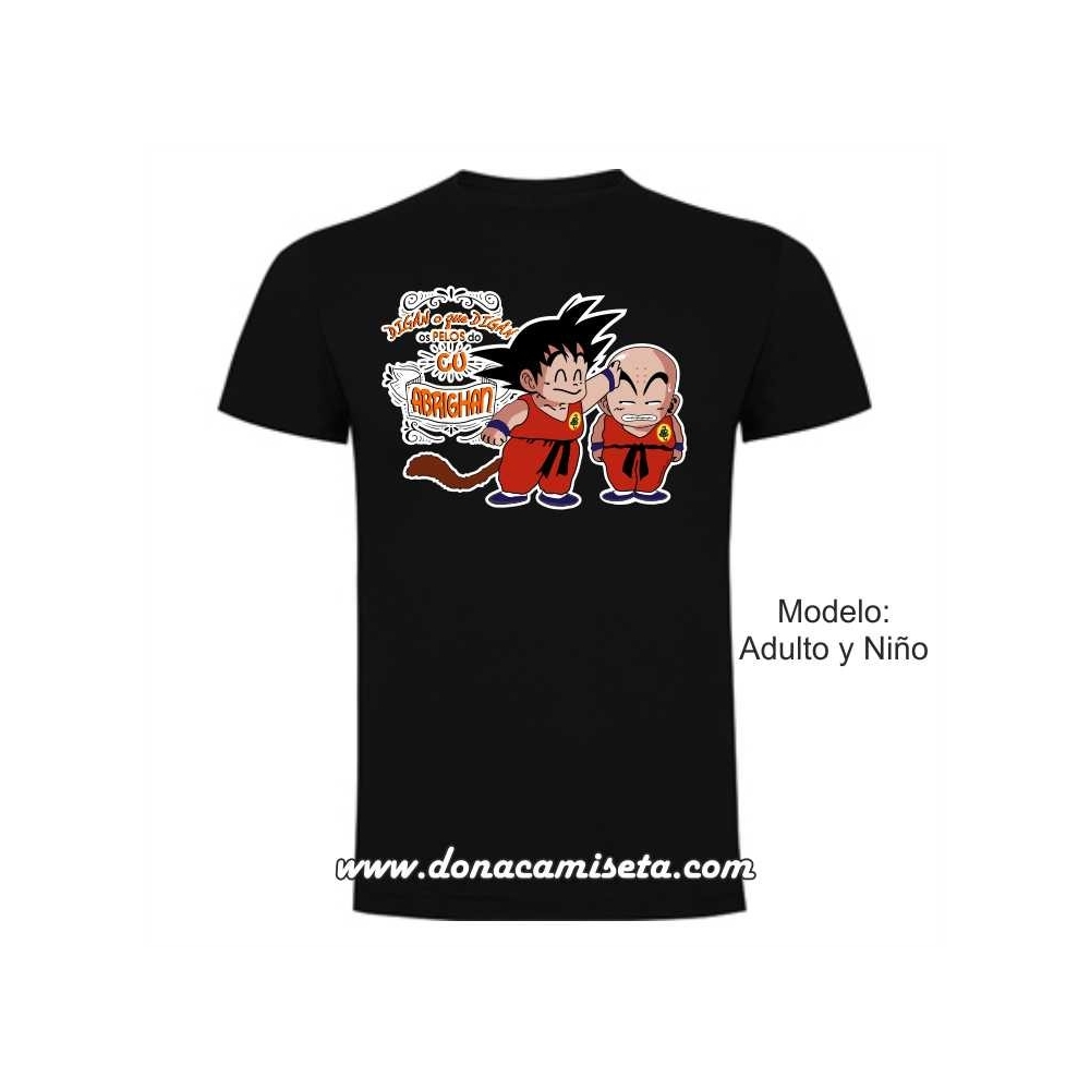 Camiseta "Digan o que digan os pelos do cu abrighan" Goku