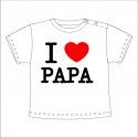 Camiseta MC Bebé I Love Papa