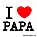 Camiseta MC Bebé I Love Papa