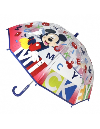 Paraguas burbuja Mickey Mouse Disney letras 45cm