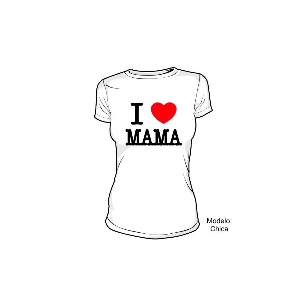 Camiseta MC I Love Mama
