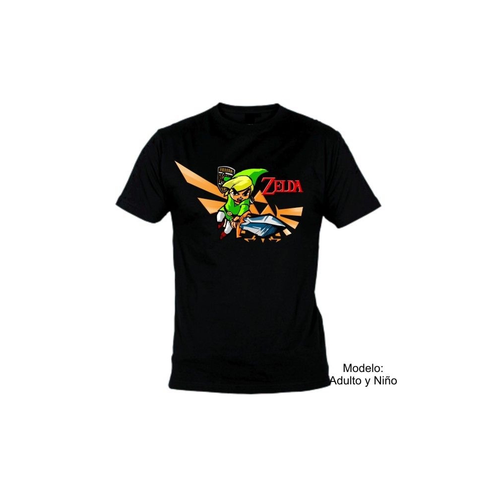 Camiseta MC Zelda Link espada