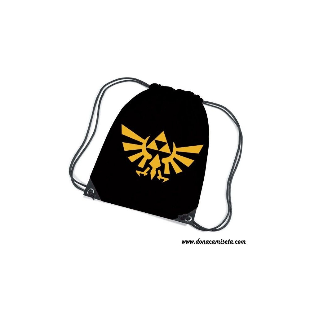 Mochila Cordón Zelda Logo Oro