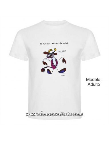 Camiseta Vaca Mundo máxico de Antón